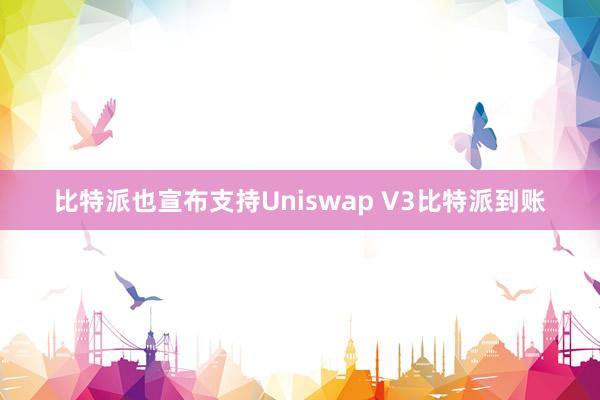 比特派也宣布支持Uniswap V3比特派到账