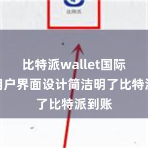 比特派wallet国际版的用户界面设计简洁明了比特派到账